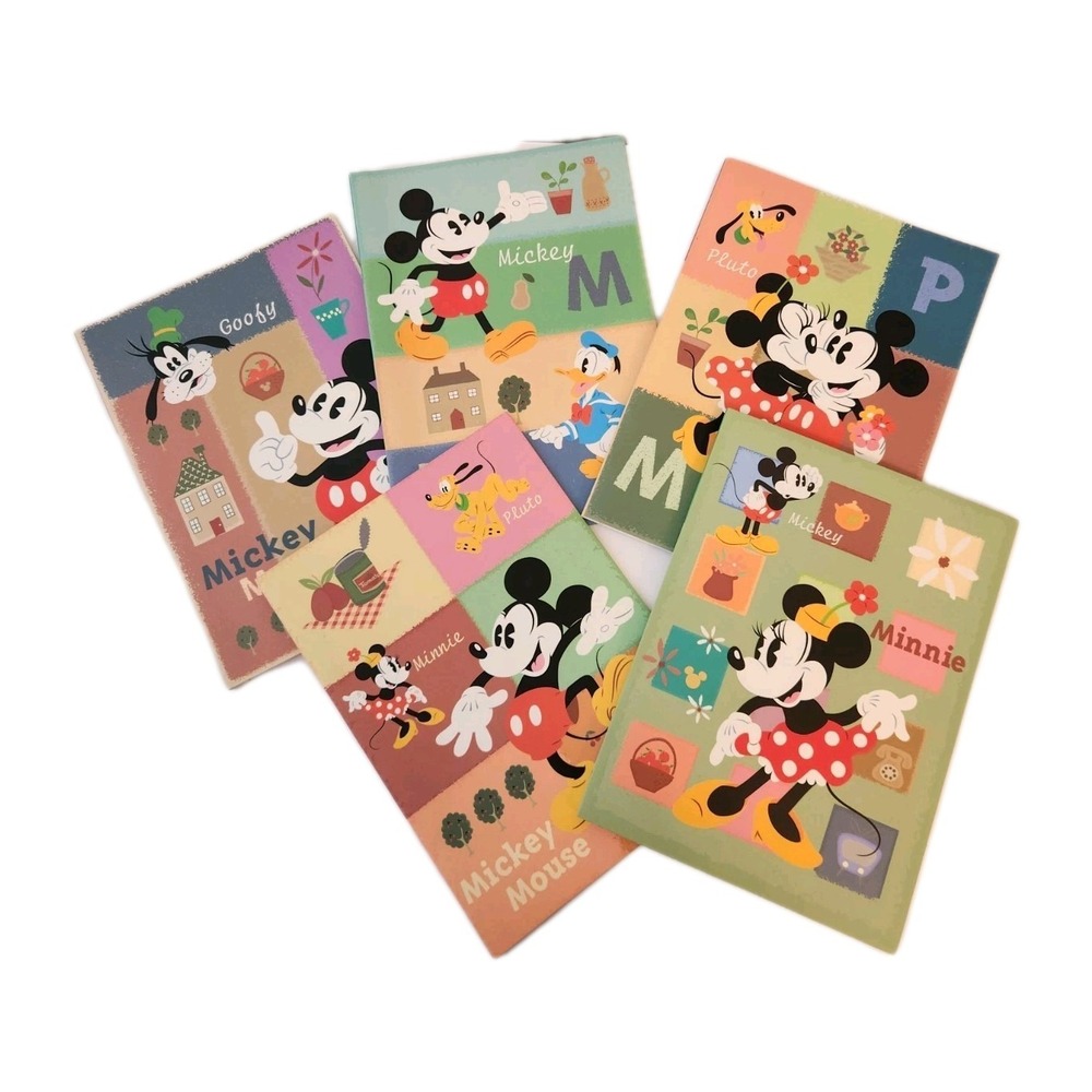 Disney Mickey Minnie Mouse Vtg Photo Album Set of 5 Japan Fujicolor RARE 240 Pkt